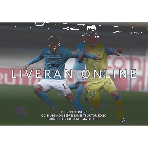 CHIEVO - BENEVENTO CAMPIONATO CALCIO SERIE B 26.12.2019 NELLA FOTO ALESSANDRO TUIA E FILIP DJORDJEVIC ©SANTANDREA/AGENZIA ALDO LIVERANI SAS