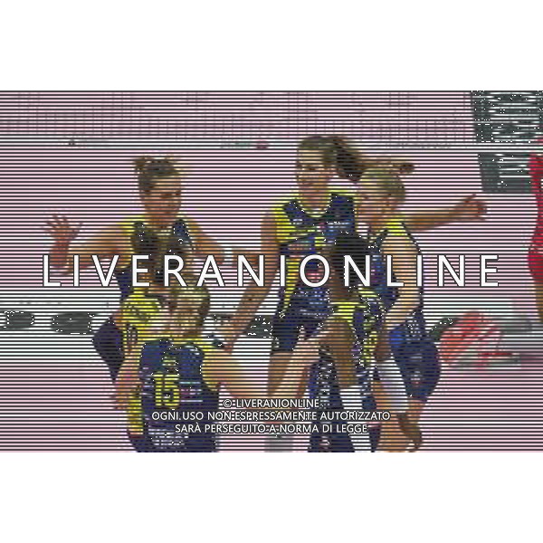 Campionato di Volley Serie A1 Femminile 2019/2020 Treviso, Italia 26/12/2019 Imoco Volley Conegliano vs Unet E-Work Busto Arsizio Nella foto: Esultanza Imoco Volley Conegliano FOTO ETTORE GRIFFONI-ALESSIO MARINI-AG ALDO LIVERANI SAS