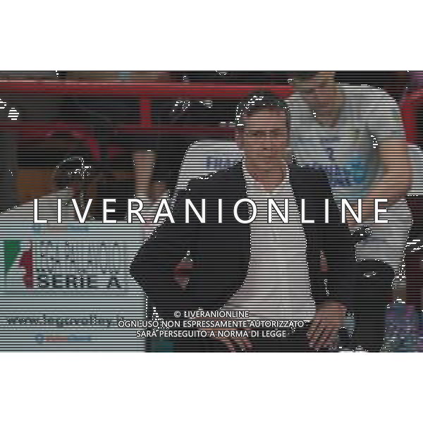 Campionato di Volley Superlega Serie A 2019/2020 Perugia, Italia 26/12/2019 Sir Safety Conad Perugia vs Top Volley Latina Nella foto: tubertini lorenzo (1° allenatore top volley cisterna) FOTO LORIS CERQUIGLINI-ALESSIO MARINI-AG ALDO LIVERANI SAS
