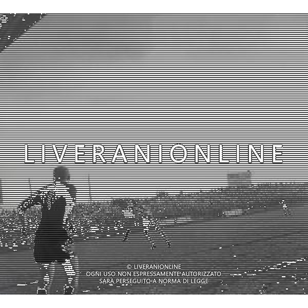30-09-1956 BUSTO ARSIZIO CAMPIONATO DI CALCIO SERIE B PROPATRIA VENEZIA 0-3 NELLA FOTO AZIONE DI GIOCO AG ALDO LIVERANI SAS