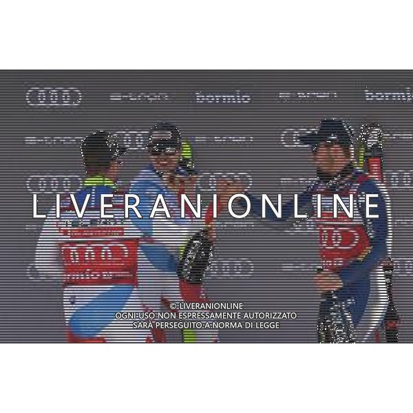 Sci Alpino Bormio, Italia 28/12/2019 Coppa del Mondo - Discesa Libera Maschile Nella foto: podio ©LM/Giorgio Panacci - Alessio Marini - /AGENZIA ALDO LIVERANI SAS