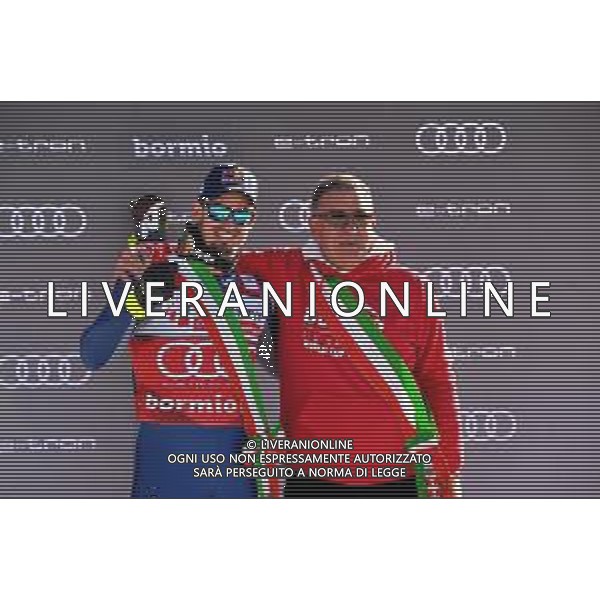 Sci Alpino Bormio, Italia 28/12/2019 Coppa del Mondo - Discesa Libera Maschile Nella foto: dominik Paris sindaco bormio ©LM/Giorgio Panacci - Alessio Marini - /AGENZIA ALDO LIVERANI SAS