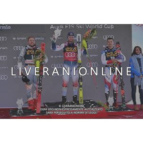 Sci Alpino Bormio, Italia 29/12/2019 Coppa del Mondo - Combinata Maschile Nella foto: podio combinata bormio FOTO GIORGIO PANACCI-ALESIO MARINI-AG ALDO LIVERANI SAS