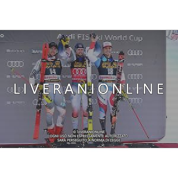 Sci Alpino Bormio, Italia 29/12/2019 Coppa del Mondo - Combinata Maschile Nella foto: podio combinata bormio FOTO GIORGIO PANACCI-ALESIO MARINI-AG ALDO LIVERANI SAS