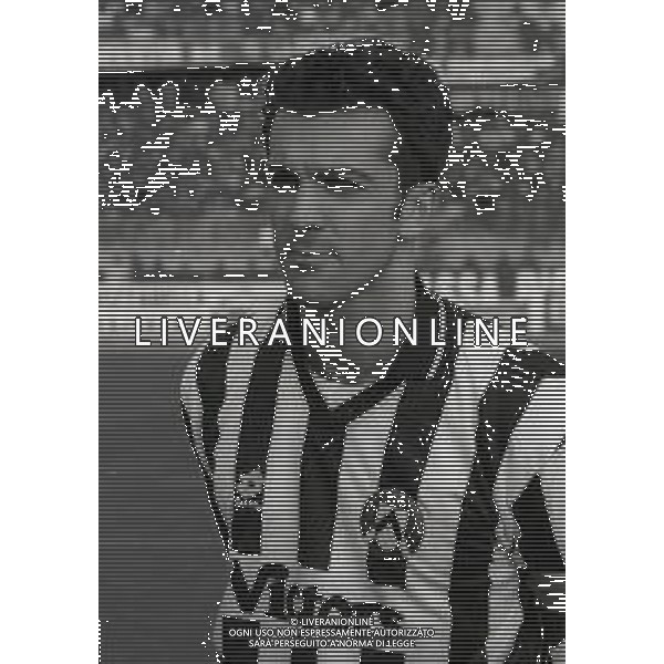 RETROSPETTIVA MARCO BRANCA CALCIATORE NELLA FOTO MARCO BRANCA CON LA MAGLIA DELL\'UDINESE CALCIO AG ALDO LIVERANI SAS