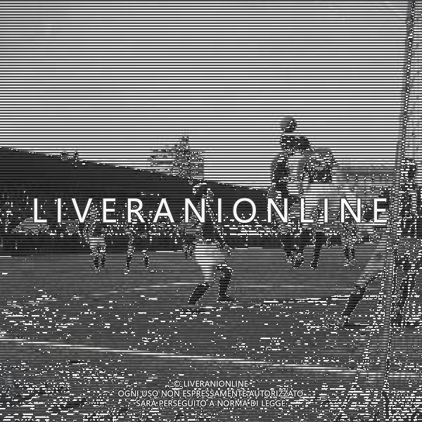 07-04-1957 REGGIO EMILIA-CAMPIONATO DI CALCIO SERIE C REGGIANA LIVORNO 1-0 NELLA FOTO AZIONE DI GIOCO AG ALDO LIVERANI SAS