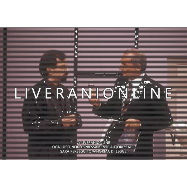 PIERO ANGELA, giornalista, scrittore e conduttore televisivo italiano - RETROSPETTIVA Nella foto nel programma La macchina meravigliosa, nel 1990 ©ARCHIVIO AGENZIA ALDO LIVERANI SAS