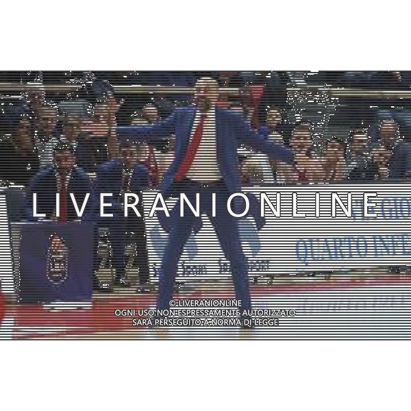 Campionato di Basket Serie A 2019/2020 Bologna, Italia 05/01/2020 Fortitudo Bologna vs Grissin Bon Reggio Emilia Nella foto: Maurizio Buscaglia, allenatore Grissin Bon Reggio Emilia FOTO MICHELE NUCCI-ALESSIO MARINI-AG ALDO LIVERANI SAS