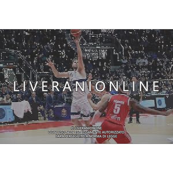Campionato di Basket Serie A 2019/2020 Bologna, Italia 05/01/2020 Fortitudo Bologna vs Grissin Bon Reggio Emilia Nella foto: Stefano Mancinelli (Fortitudo Pompea Bologna) contrastato da Derek Pardon (Grissin Bon Reggio Emilia) FOTO MICHELE NUCCI-ALESSIO MARINI-AG ALDO LIVERANI SAS