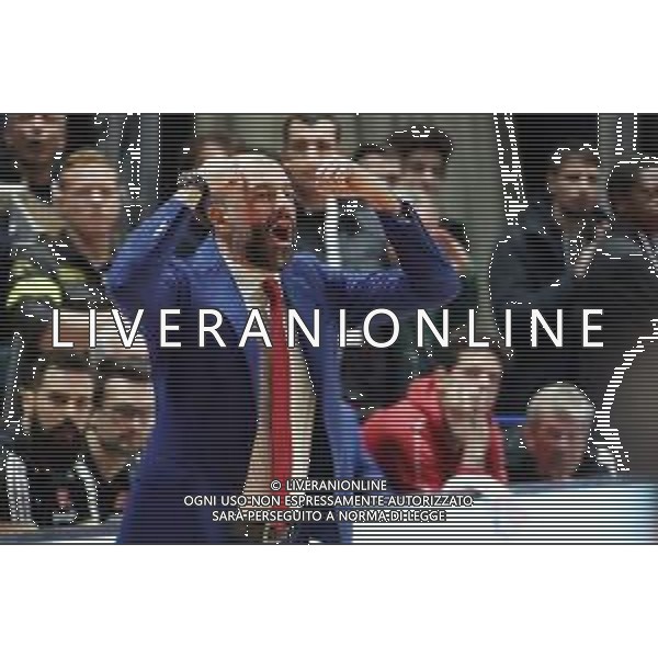 Campionato di Basket Serie A 2019/2020 Bologna, Italia 05/01/2020 Fortitudo Bologna vs Grissin Bon Reggio Emilia Nella foto: Maurizio Buscaglia, allenatore Grissin Bon Reggio Emilia FOTO MICHELE NUCCI-ALESSIO MARINI-AG ALDO LIVERANI SAS