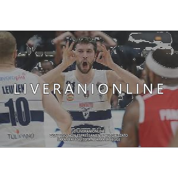 Campionato di Basket Serie A 2019/2020 Bologna, Italia 05/01/2020 Fortitudo Bologna vs Grissin Bon Reggio Emilia Nella foto: L\'esultanza di Matteo Fantinelli (Fortitudo Pompea Bologna) FOTO MICHELE NUCCI-ALESSIO MARINI-AG ALDO LIVERANI SAS