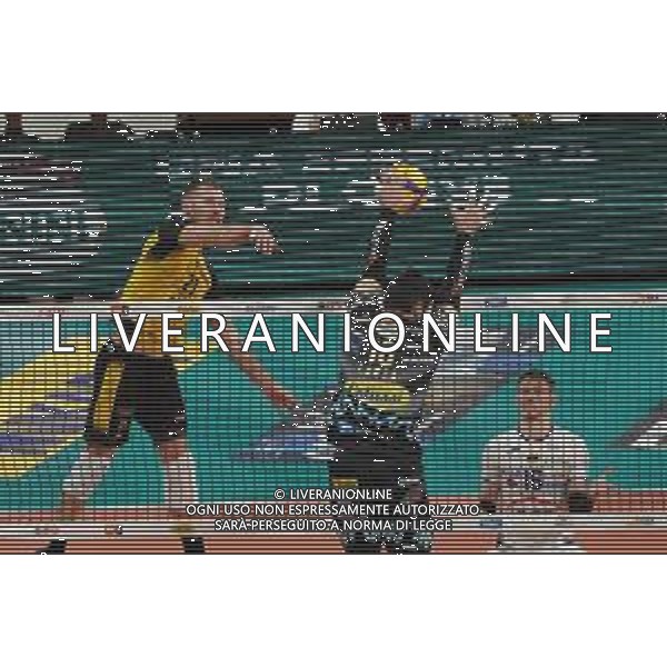 Amichevole di Volley Perugia, Italia 06/01/2020 Trofeo Monini - Sir Safety Conad Perugia vs Skra Belchatow Nella foto: petkovic dusan (n.21 opposto pge skra belchatow) schiaccia ©LM/ Loris Cerquiglini / AGENZIA ALDO LIVERANI SAS