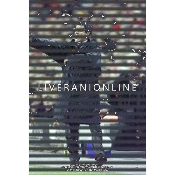 18-10-2000 LIVERPOOL -COPPA UEFA LIVERPOOL ROMA NELLA FOTO FABIO CAPELLO ALLENATORE ROMA CALCIO AG ALDO LIVERANI SAS
