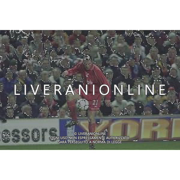 18-10-2000 LIVERPOOL -COPPA UEFA LIVERPOOL ROMA NELLA FOTO James Lee Duncan Carragher AG ALDO LIVERANI SAS
