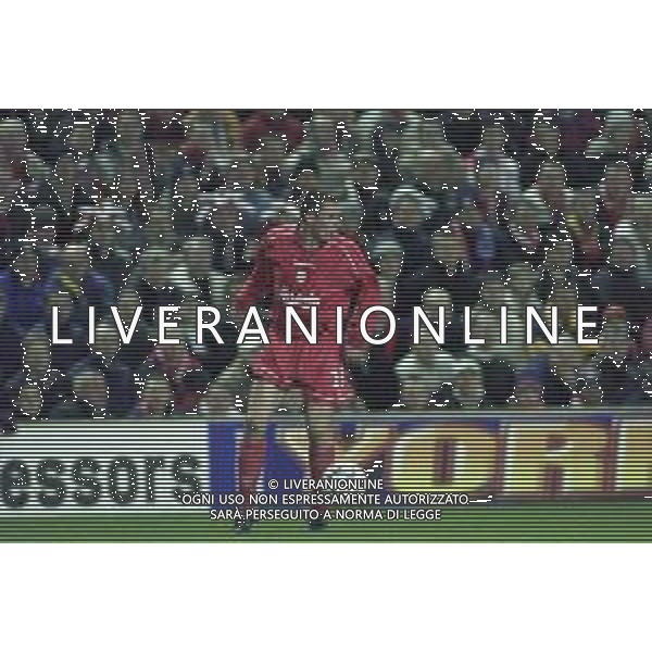 18-10-2000 LIVERPOOL -COPPA UEFA LIVERPOOL ROMA NELLA FOTO James Lee Duncan Carragher AG ALDO LIVERANI SAS