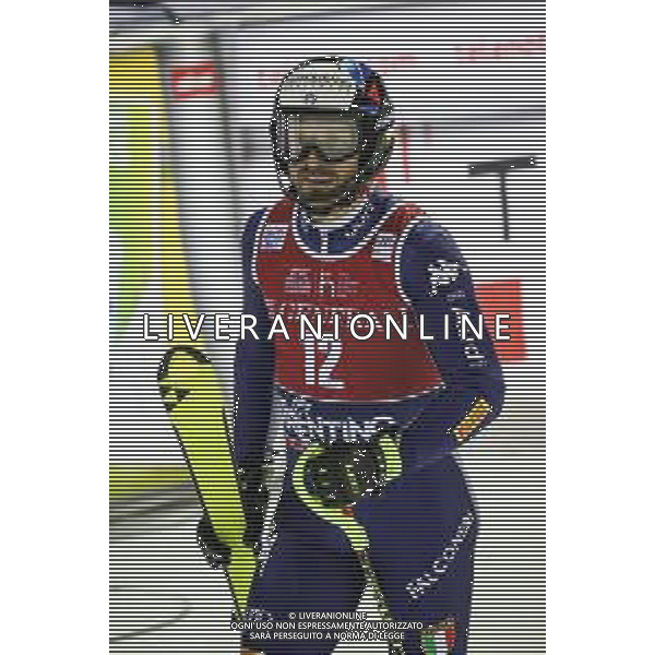 Sci Alpino Madonna di Campiglio, Italia 08/01/2020 Coppa del Mondo - 3Tre - Night Slalom Maschile Nella foto: MOELGG Manfred ITA all\'arrivo ©LM/Luca Tedeschi/ AGENZIA ALDO LIVERANI SAS