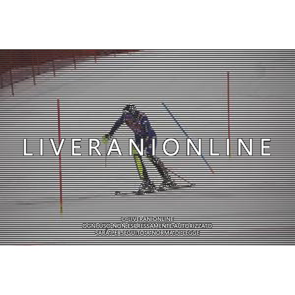 Sci Alpino Madonna di Campiglio, Italia 08/01/2020 Coppa del Mondo - 3Tre - Night Slalom Maschile Nella foto: VINATZER Alex ITA alle ultime porte prima del traguardo ©LM/Luca Tedeschi/ AGENZIA ALDO LIVERANI SAS