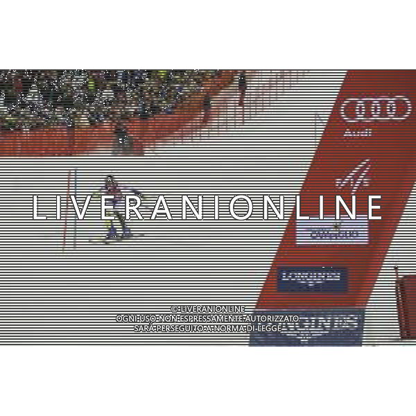 Sci Alpino Madonna di Campiglio, Italia 08/01/2020 Coppa del Mondo - 3Tre - Night Slalom Maschile Nella foto: NOEL Clement FRA al traguardo ©LM/Luca Tedeschi/ AGENZIA ALDO LIVERANI SAS