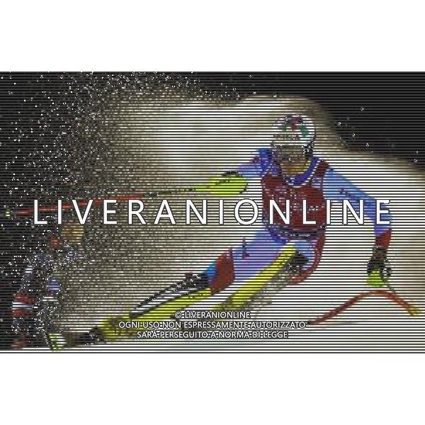 Sci Alpino Madonna di Campiglio, Italia 08/01/2020 Coppa del Mondo - 3Tre - Night Slalom Maschile Nella foto: Lo svizzero Daniel Yule, 1¬∞ cl., in azione ©LM/Franco Debernardii/ AGENZIA ALDO LIVERANI SAS