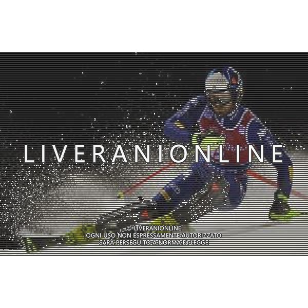 Sci Alpino Madonna di Campiglio, Italia 08/01/2020 Coppa del Mondo - 3Tre - Night Slalom Maschile Nella foto: L\'italiano Manfred Moelgg, 12¬∞ cl., in azione. ©LM/Franco Debernardii/ AGENZIA ALDO LIVERANI SAS