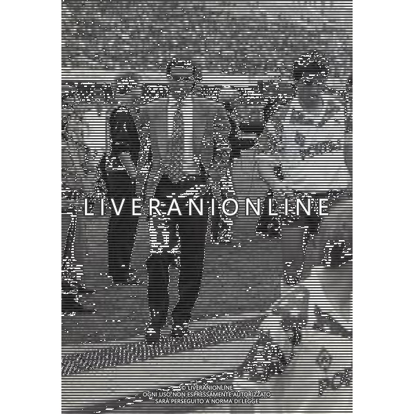 22-11-1989 NAPOLI COPPA UEFA NAPOLI WERDER BREMA 2-3 NELLA FOTO ALBERTO BIGON AG ALDO LIVERANI SAS