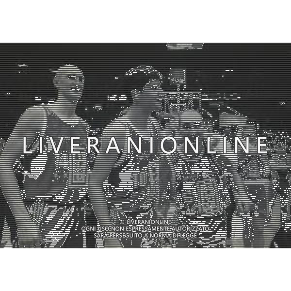 23-03-1996 MILANO FINALE DI COPPA ITALIA STEFANEL MILANO MASH VERONA NELLA FOTO DAVIDE CANTARELLO-DEJAN BODIROGA E FLAVIO PORTALUPPI AG ALDO LIVERANI SAS