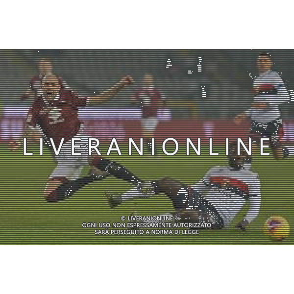 Torino 09.01.2020 Stadio Grande Torino ©Falzone/Agenzia Aldo Liverani Ottavi di finale Coppa Italia 2109/20120 Torino vs Genoa Nella foto : Simone Zaza-Cristian Zapata