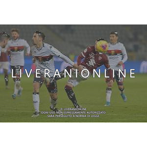 Torino 09.01.2020 Stadio Grande Torino ©Falzone/Agenzia Aldo Liverani Ottavi di finale Coppa Italia 2109/20120 Torino vs Genoa Nella foto : Alejandro Berenguer-Edoardo Goldaniga