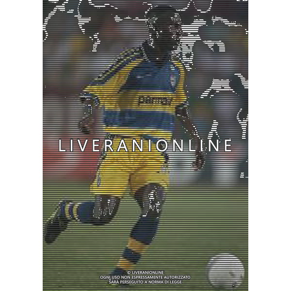 1999 AOSTA- TORNEO VALLE D\'AOSTA INCONTRO AMICHEVOLE TORINO PARMA NELLA FOTO Saliou Lassissi AG ALDO LIVERANI SAS