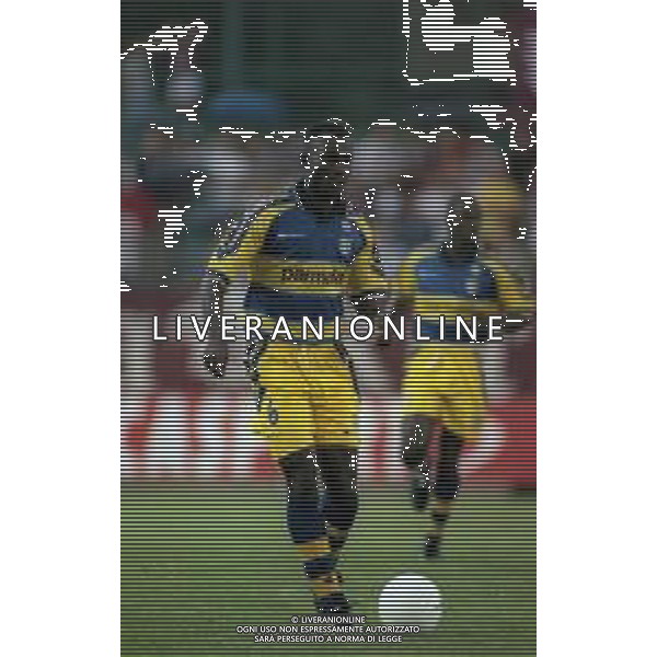 1999 AOSTA- TORNEO VALLE D\'AOSTA INCONTRO AMICHEVOLE TORINO PARMA NELLA FOTO Saliou Lassissi AG ALDO LIVERANI SAS