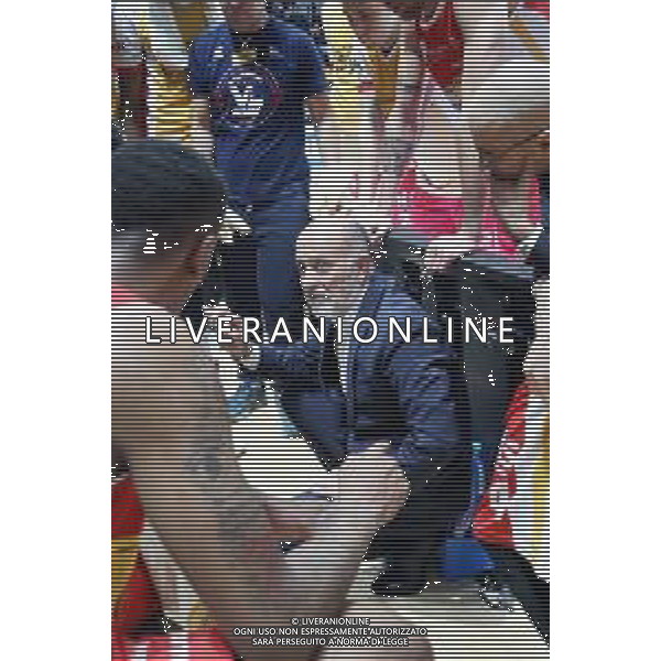 Campionato di Basket Serie A 2019/2020 Bologna, Italia 12/01/2020 Fortitudo Bologna vs Carpegna Prosciutto Basket Pesaro Nella foto: Giancarlo Sacco, allenatore Carpegna Prosciutto Basket Pesaro durante un time-out © LM/Michele Nucci/ AGENZIA ALDO LIVERANI SAS
