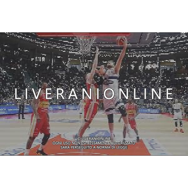 Campionato di Basket Serie A 2019/2020 Bologna, Italia 12/01/2020 Fortitudo Bologna vs Carpegna Prosciutto Basket Pesaro Nella foto: Stefano Mancinelli (Fortitudo Pompea Bologna) (des.) © LM/Michele Nucci/ AGENZIA ALDO LIVERANI SAS