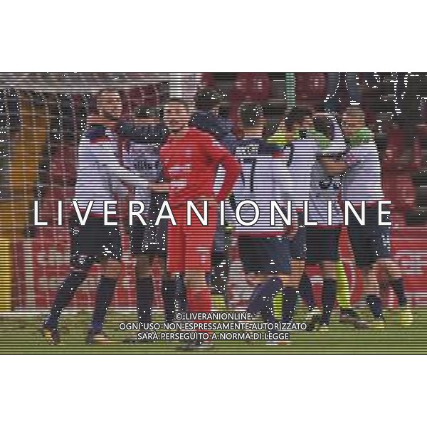 Campionato di Calcio Serie C - Lega Pro 2019/2020 Trieste, Italia 11/01/2020 Triestina vs Sanbenedettese Nella foto: I giocatori della Sambenedettese esultano a fine partita. © LM/Franco DeBernardi AGENZIA ALDO LIVERANI SAS