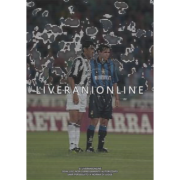 08-08-1997 UDINE TORNEO BIRRA MORETTI INTER -JUVENTUS E UDINESE NELLA FOTO DANIEL FONSECA E ALVARO RECOBA AG ALDO LIVERANI SAS