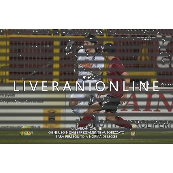 Campionato di Calcio Serie C - Lega Pro 2019/2020 Pontedera, Italia 12/01/2020 Pontedera vs Renate Nella foto: Vincenzo Plescia (R) prova a saltare Francesco Benassai (P) foto fabio fagiolini-alessio marini-ag aldo liverani sas
