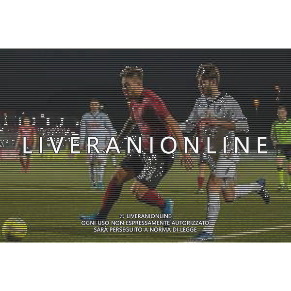 Campionato di Calcio Serie C - Lega Pro 2019/2020 Pontedera, Italia 12/01/2020 Pontedera vs Renate Nella foto: Edoardo Pavan (P) protegge la palla foto fabio fagiolini-alessio marini-ag aldo liverani sas