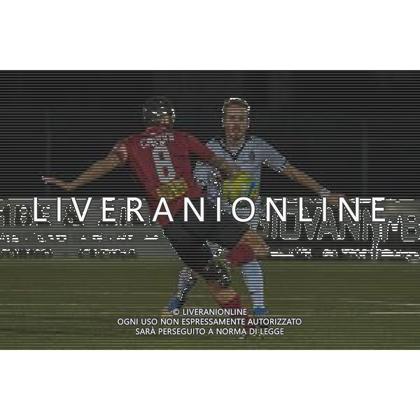 Campionato di Calcio Serie C - Lega Pro 2019/2020 Pontedera, Italia 12/01/2020 Pontedera vs Renate Nella foto: Andrea Caponi (P) rinvia sotto gli occhi di Roberto Ranieri (R) foto fabio fagiolini-alessio marini-ag aldo liverani sas
