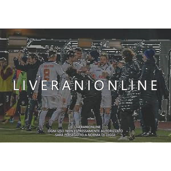 Campionato di Calcio Serie C - Lega Pro 2019/2020 Pontedera, Italia 12/01/2020 Pontedera vs Renate Nella foto: Il Renato festeggia il gol del vantaggio foto fabio fagiolini-alessio marini-ag aldo liverani sas