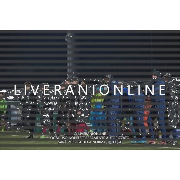 Campionato di Calcio Serie C - Lega Pro 2019/2020 Pontedera, Italia 12/01/2020 Pontedera vs Renate Nella foto: La panchina del Pontedera festeggia il pareggio di Tommasini foto fabio fagiolini-alessio marini-ag aldo liverani sas