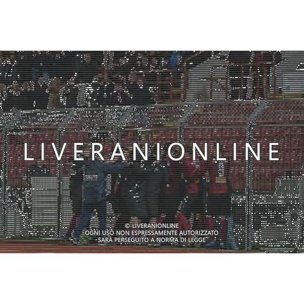 Campionato di Calcio Serie C - Lega Pro 2019/2020 Pontedera, Italia 12/01/2020 Pontedera vs Renate Nella foto: Il Pontedera festeggia il gol della vittoria FOTO FABIO FAGIOLINI-ALESSIO MARINI-AG ALDO LIVERANI SAS