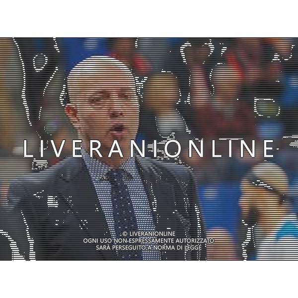 Campionato di Basket Serie A 2019/2020 Milano, Italia 12/01/2020 AX Armani Exchange Olimpia Milano-De Longhi Treviso Basket Nella foto: Max Menetti, coach della De Longhi Treviso Basket FOTO SAVINO PAOLELLA-ALESSIO MARINI-AG ALDO LIVERANI SAS