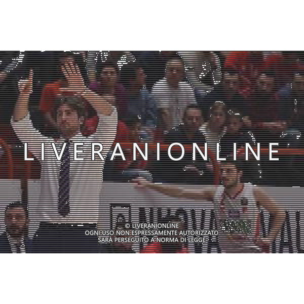 Campionato di Basket Serie A 2019/2020 Pistoia, Italia 12/01/2020 OriOra Pistoia vs Dolomiti Energia Basket Trentino Nella foto: Michele Carrea (allenatore OriOra Pistoia) foto lisa guglielmi-alessio marini-ag aldo liverani sas