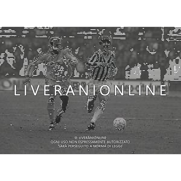 27-11-1988 TORINO CAMPIONATO DI CALCIO SERIE A JUVENTUS LECCE 1-0 NELLA FOTO GIANCARLO MAROCCHI E PAOLO BENEDETTI AG ALDO LIVERANI SAS