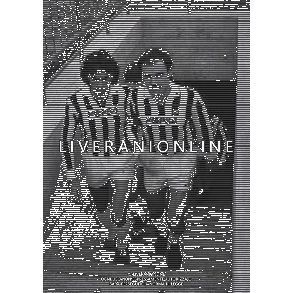 28-03-1982 VERONA CAMPIONATO DI CALCIO SERIE A MILAN ASCOLI 0-0 NELLA FOTO STEFANO TORRISI E WALTER DE VECCHI AG ALDO LIVERANI SAS