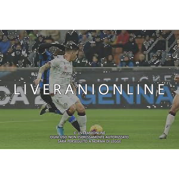 romelu Lukaku salta fabio Pisacane e segna il gol del 1 a 0 Inter Inter vs Cagliari Coppa Italia - ottavi di finale Milano 14-01-2020 Stadio Giuseppe Meazza - San Siro foto Roberto Garavaglia - ag. Aldo Liverani sas/ AGENZIA ALDO LIVERANI SAS