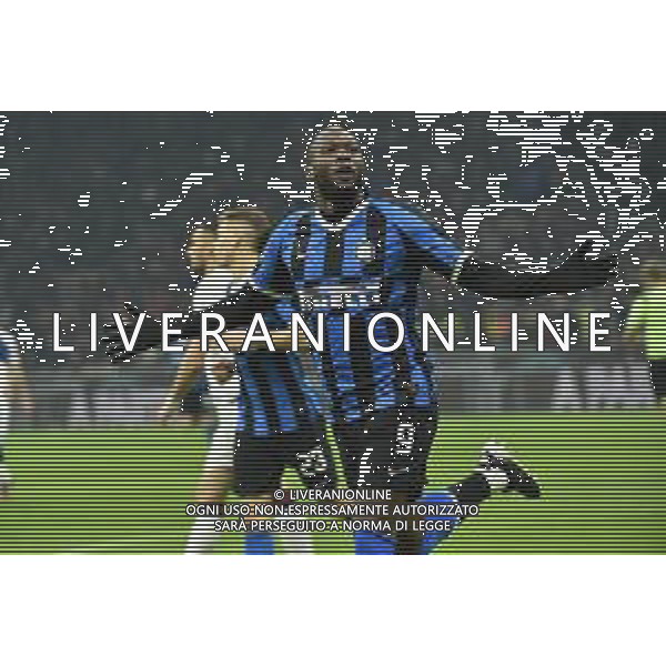 romelu Lukaku esultanza dopo il gol del 1 a 0 Inter Inter vs Cagliari Coppa Italia - ottavi di finale Milano 14-01-2020 Stadio Giuseppe Meazza - San Siro foto Roberto Garavaglia - ag. Aldo Liverani sas/ AGENZIA ALDO LIVERANI SAS