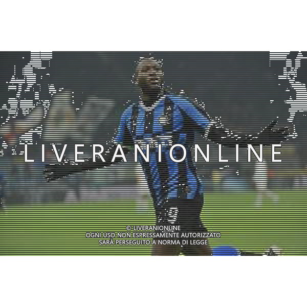 romelu Lukaku esultanza dopo il gol del 1 a 0 Inter Inter vs Cagliari Coppa Italia - ottavi di finale Milano 14-01-2020 Stadio Giuseppe Meazza - San Siro foto Roberto Garavaglia - ag. Aldo Liverani sas/ AGENZIA ALDO LIVERANI SAS