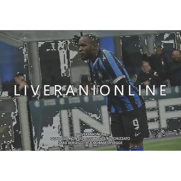 romelu Lukaku esultanza dopo il gol del 1 a 0 Inter Inter vs Cagliari Coppa Italia - ottavi di finale Milano 14-01-2020 Stadio Giuseppe Meazza - San Siro foto Roberto Garavaglia - ag. Aldo Liverani sas/ AGENZIA ALDO LIVERANI SAS