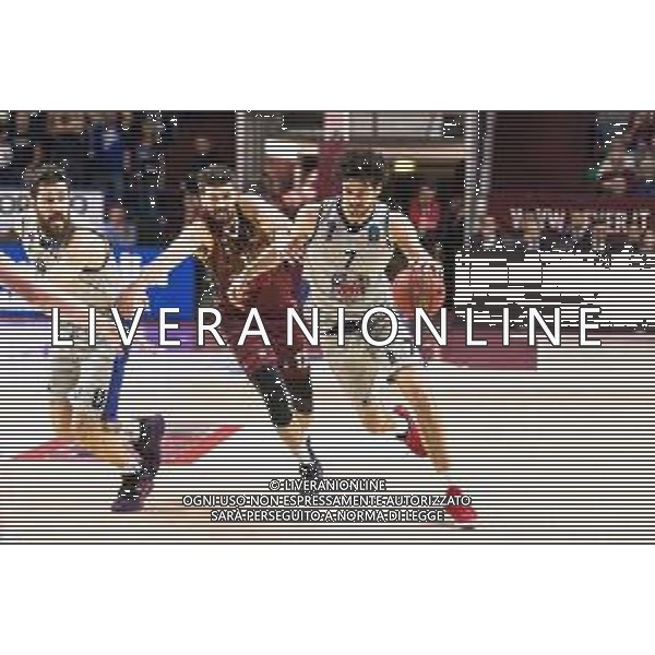 Basket EuroCup 2019/2020 Venezia, Italia 14/01/2020 Umana Reyer Venezia vs Germani Brescia Leonessa Nella foto: Luca Vitali (Germani Brescia Leonessa) in azione con Ariel Filloy (Umana Reyer Venezia) ©LM/ Mattia Radoni/ AGENZIA ALDO LIVERANI SAS