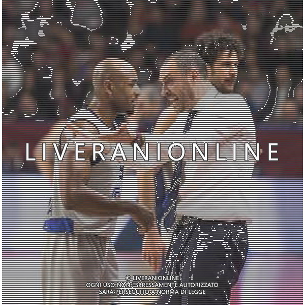 Basket EuroCup 2019/2020 Venezia, Italia 14/01/2020 Umana Reyer Venezia vs Germani Brescia Leonessa Nella foto: L\'allenatore Vincenzo Esposito (Germani Brescia Leonessa) con DeAndre Lansdowne (Germani Brescia Leonessa) ©LM/ Mattia Radoni/ AGENZIA ALDO LIVERANI SAS